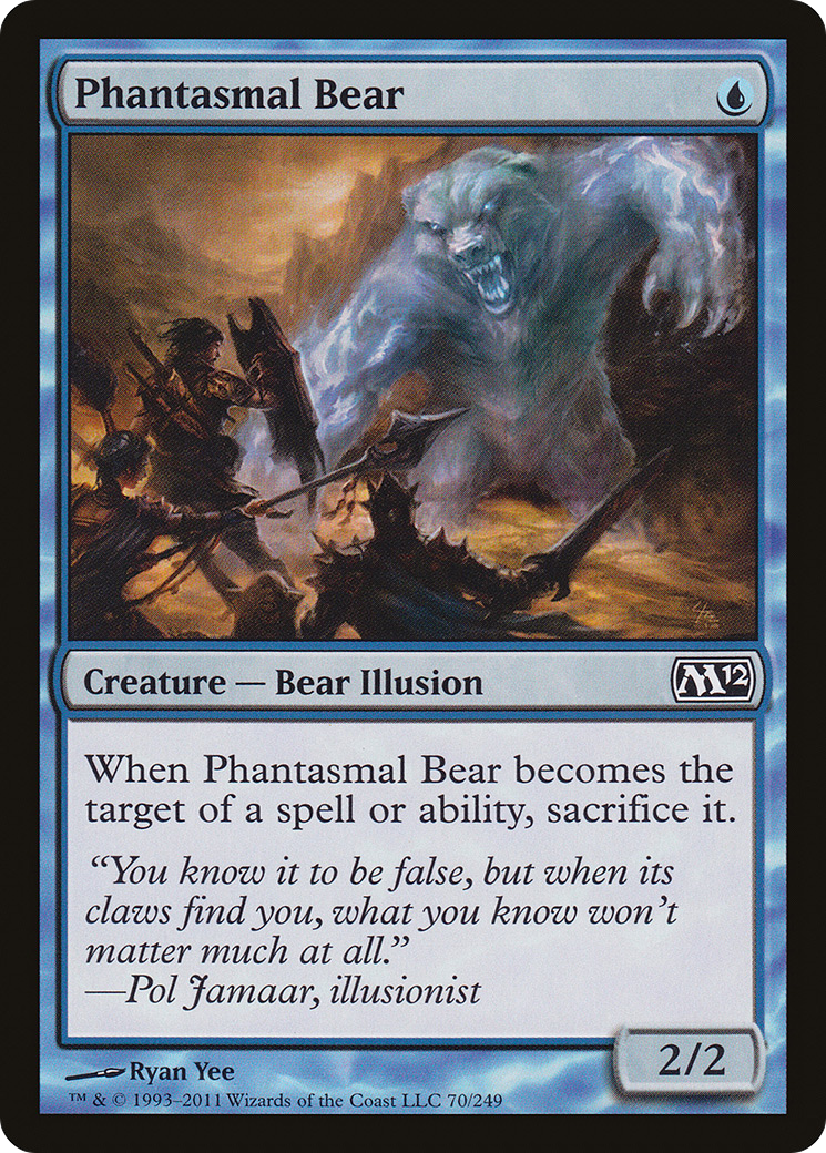 Phantasmal Bear (M12-070)  - Magic 2012