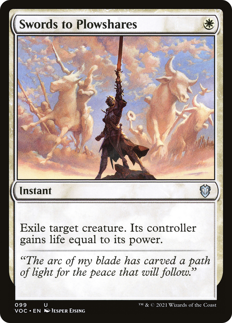 Swords to Plowshares (VOC-099)  - Crimson Vow Commander