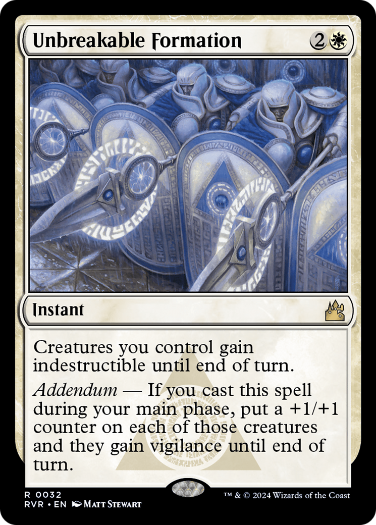 Unbreakable Formation (RVR-032)  - Ravnica Remastered