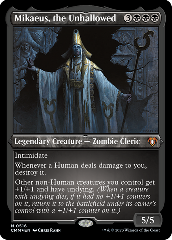 Mikaeus, the Unhallowed (CMM-516)  Etched Foil - Commander Masters