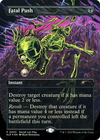 Fatal Push (SLP-003)  Foil - Secret Lair Showdown (Borderless)