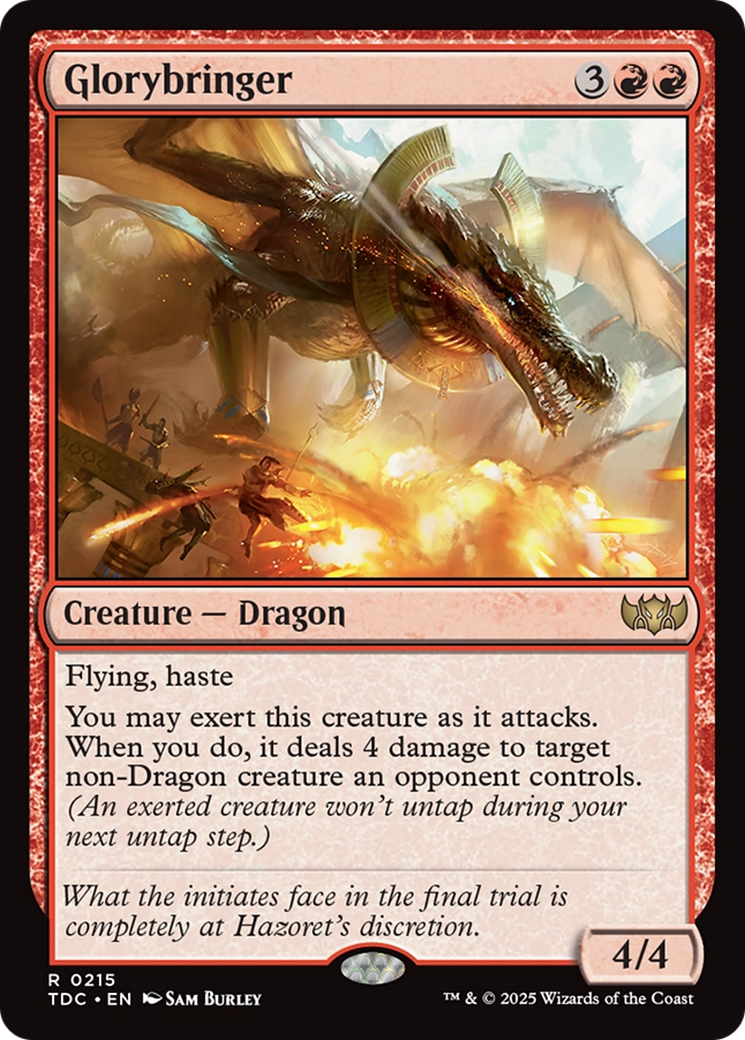Glorybringer (TDC-215) - Commander: Tarkir: Dragonstorm