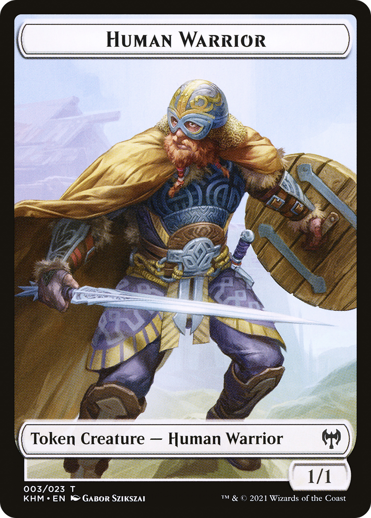 Human Warrior Token [Kaldheim Tokens]