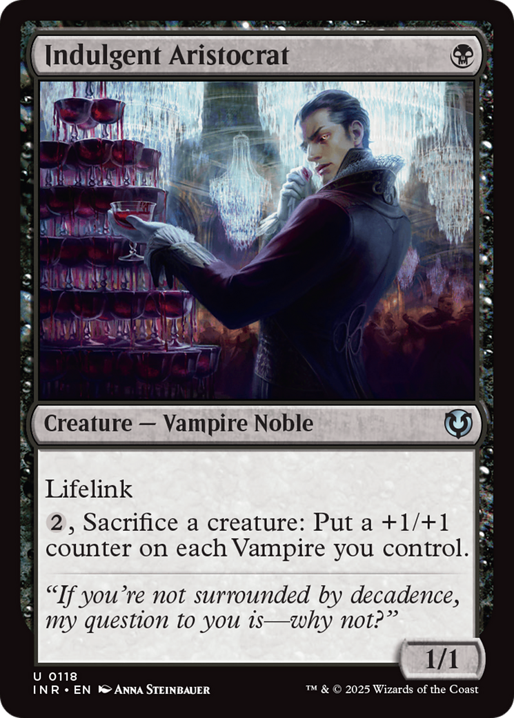 Indulgent Aristocrat (INR-118)  Foil - Innistrad Remastered