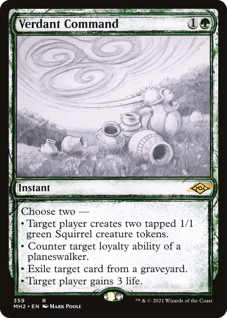 Verdant Command (Showcase) (MH2-359)  Foil - Modern Horizons 2: (Showcase)