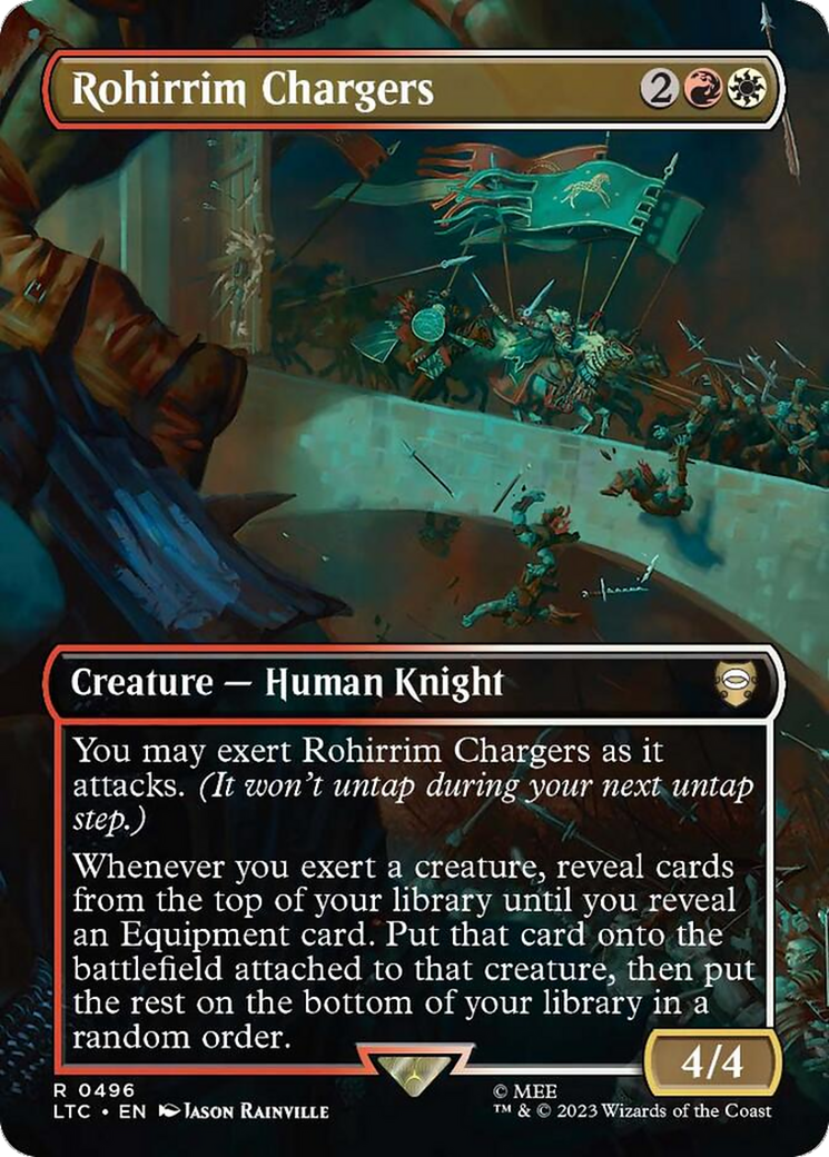 Rohirrim Chargers (Borderless) (LTC-496) - Tales of Middle-earth Commander (Borderless)