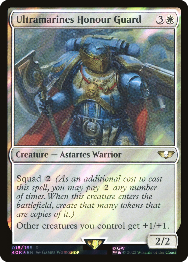 Ultramarines Honour Guard (Surge Foil) (40K-018)  Foil - Warhammer 40,000 Commander