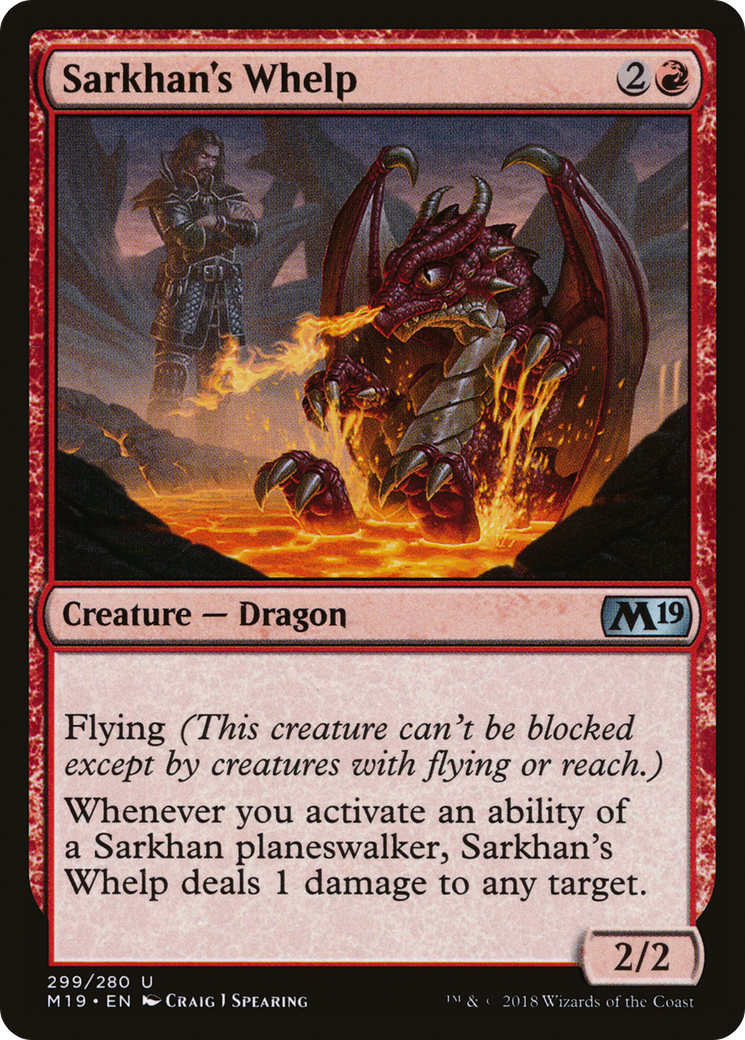 Sarkhan's Whelp (M19-299)  - Core Set 2019