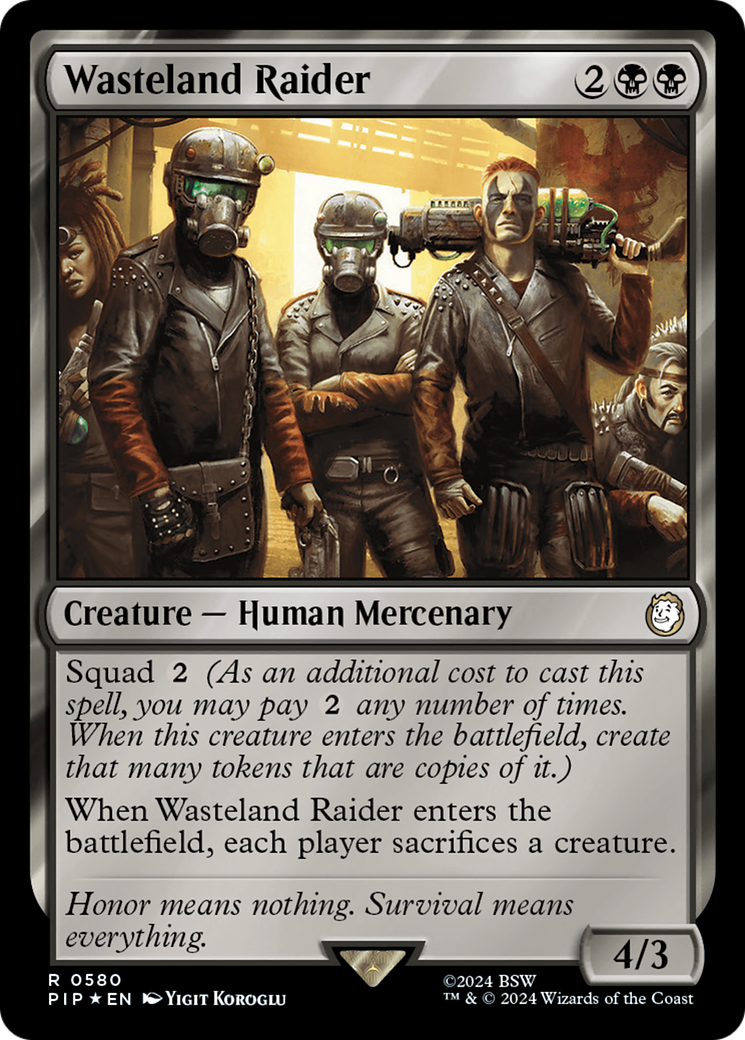 Wasteland Raider (Surge Foil) (PIP-580) - Fallout Foil