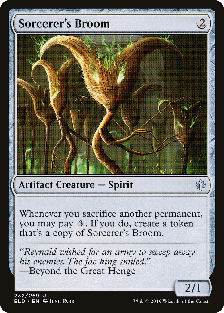 Sorcerer's Broom (ELD-232) - Throne of Eldraine Foil
