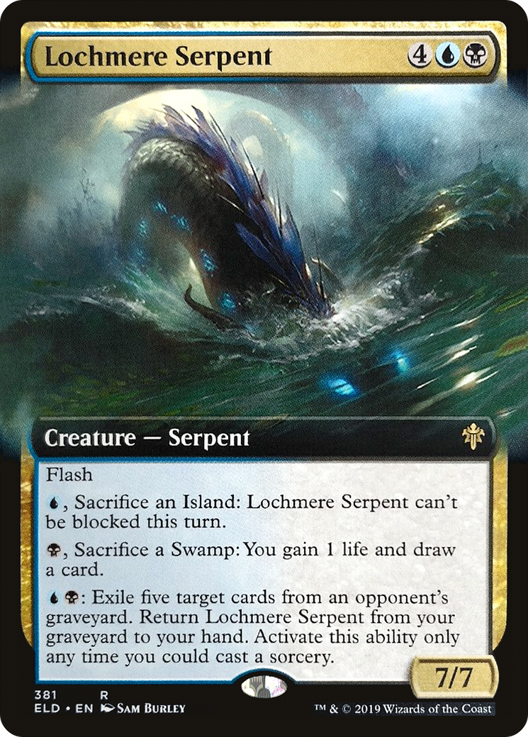 Lochmere Serpent (Extended Art) (ELD-381)  Foil - Throne of Eldraine: (Extended Art)