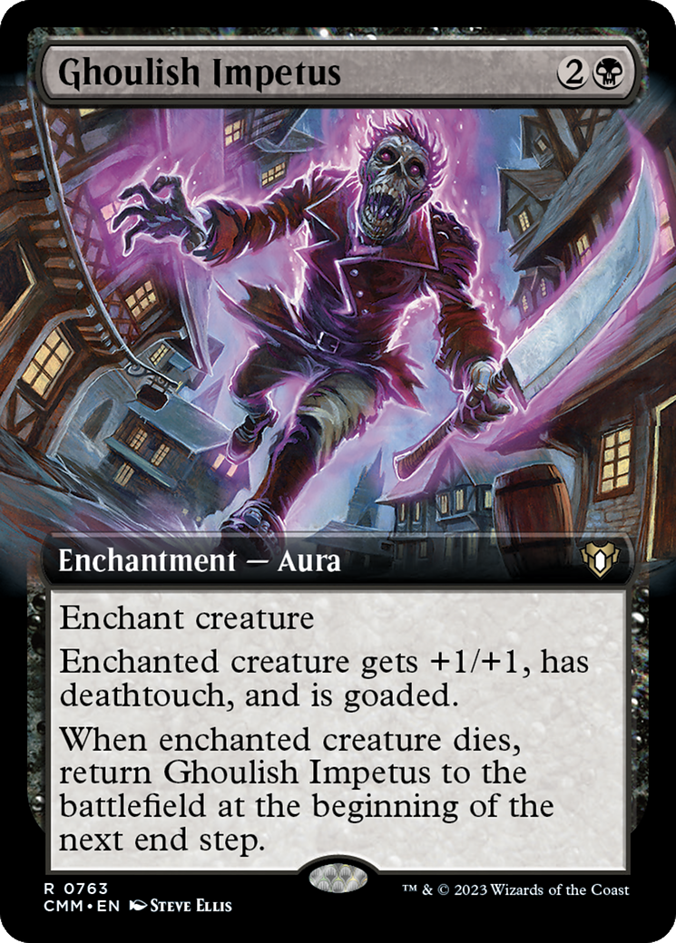 Ghoulish Impetus (Extended Art) (CMM-763)  Foil - Commander Masters: (Extended Art)