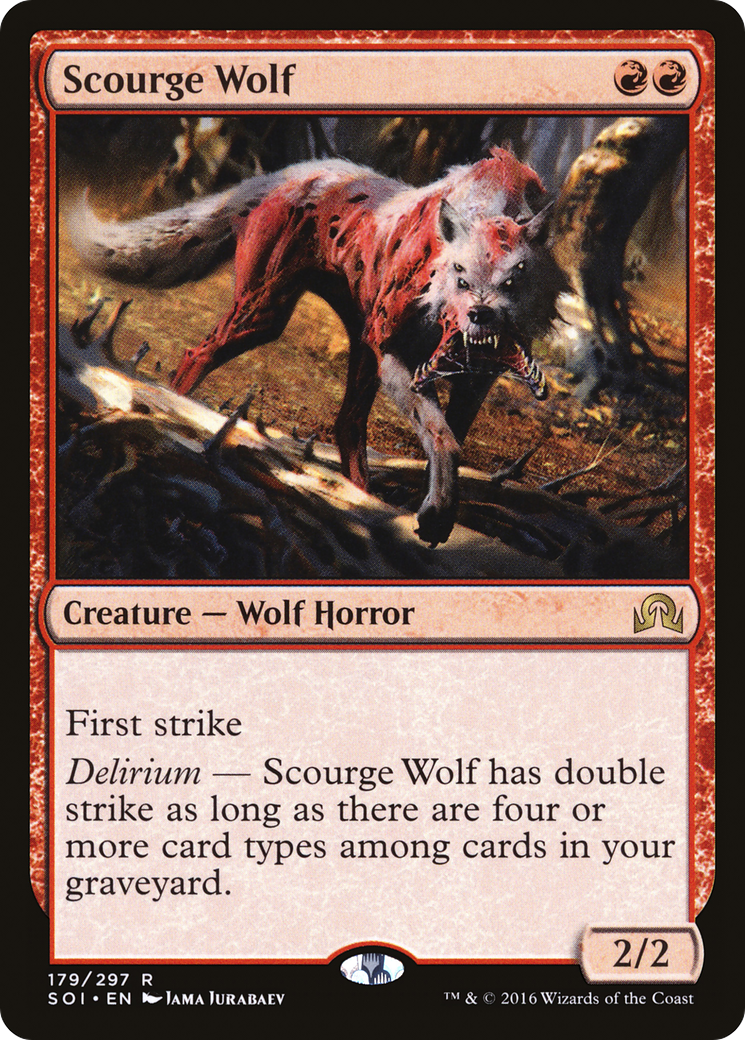 Scourge Wolf (SOI-179)  - Shadows over Innistrad