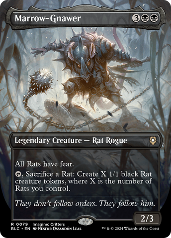 Marrow-Gnawer (Borderless) (BLC-079)  Foil - Bloomburrow Commander
