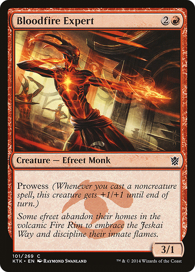 Bloodfire Expert (KTK-101)  - Khans of Tarkir