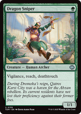 Dragon Sniper (TDM-139) - Tarkir: Dragonstorm Foil