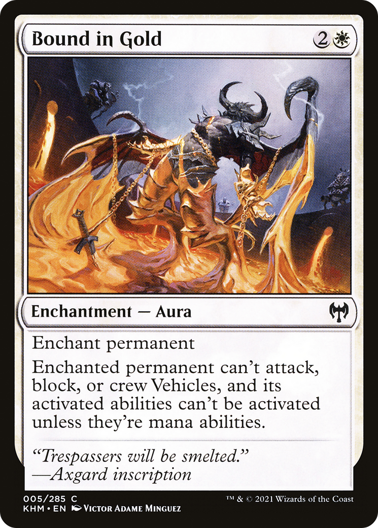 Bound in Gold (KHM-005)  Foil - Kaldheim