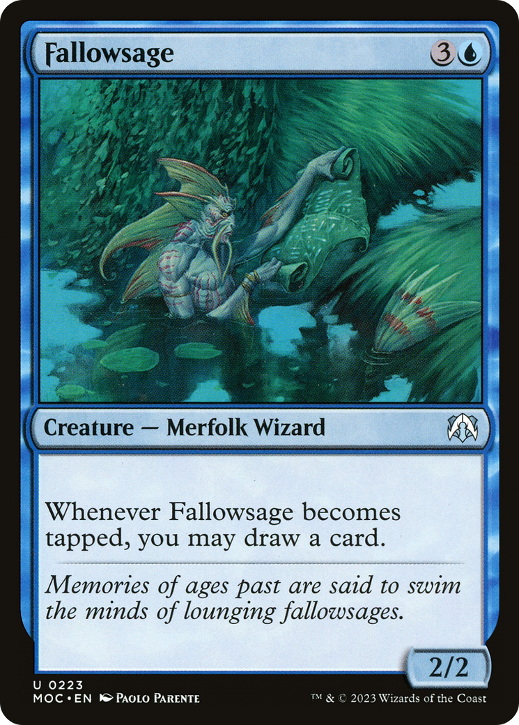 Fallowsage (MOC-223)  - March of the Machine Commander