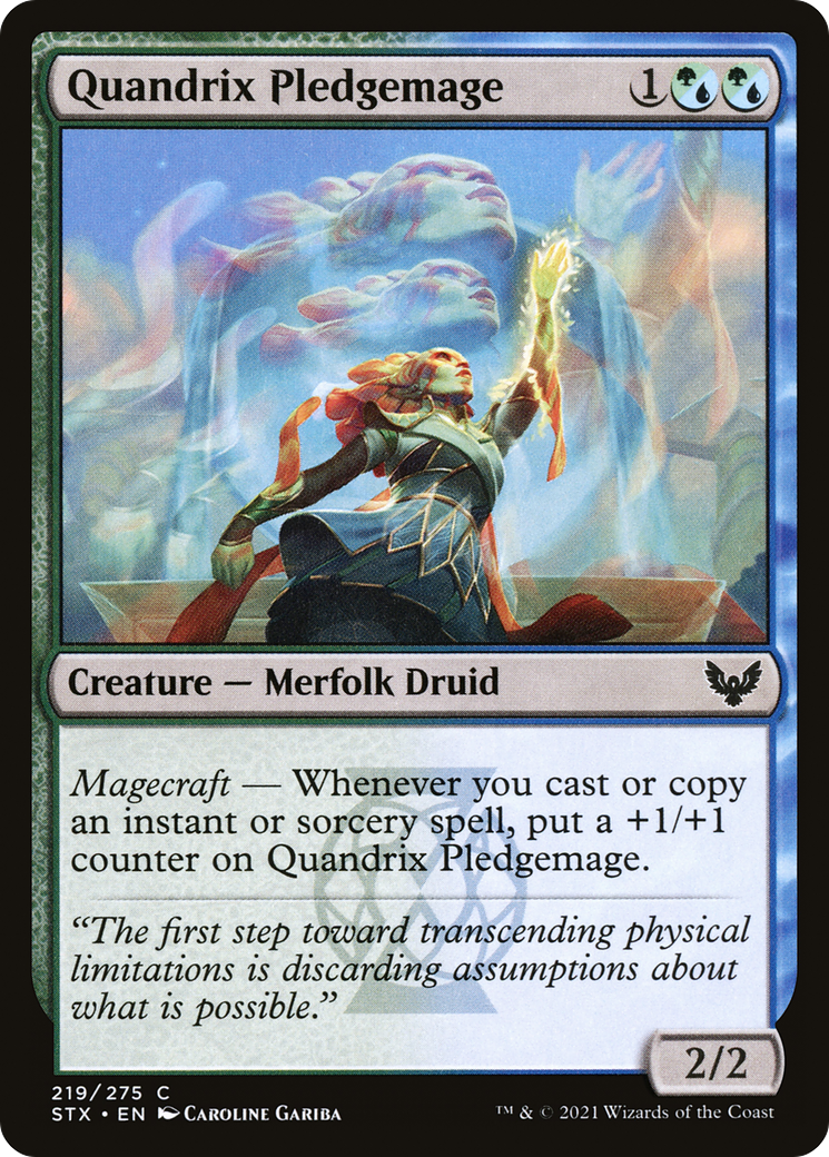 Quandrix Pledgemage (STX-219)  - Strixhaven: School of Mages