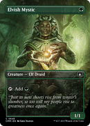 Elvish Mystic (Borderless) (CMM-648)  Foil - Commander Masters