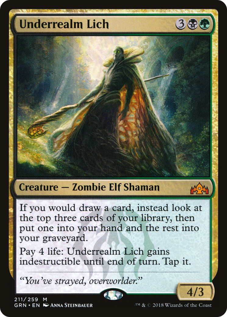 Underrealm Lich (GRN-211)  Foil - Guilds of Ravnica