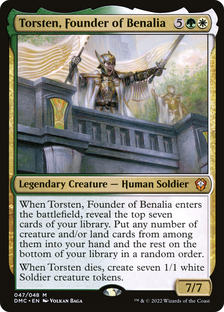 Torsten, Founder of Benalia (DMC-047)  - Dominaria United Commander