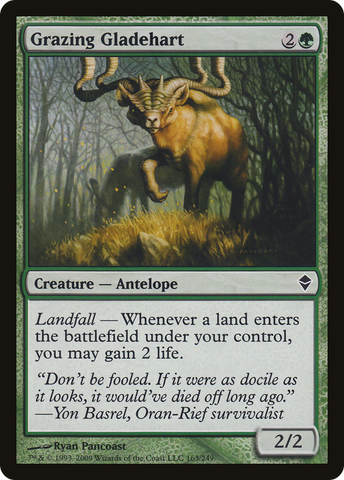 Grazing Gladehart (ZEN-163) - Zendikar Foil