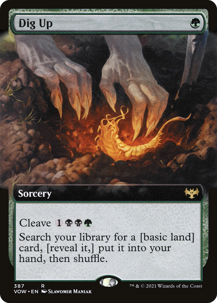 Dig Up (Extended Art) (VOW-387)  - Innistrad: Crimson Vow: (Extended Art)