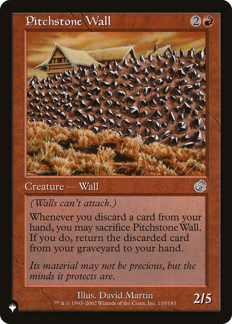 Pitchstone Wall (LIST-TOR-110)  - The List