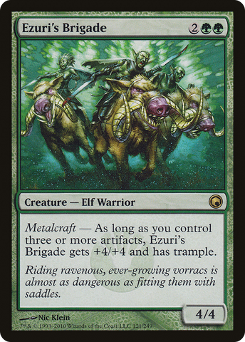 Ezuri's Brigade (SOM-121)  Foil - Scars of Mirrodin