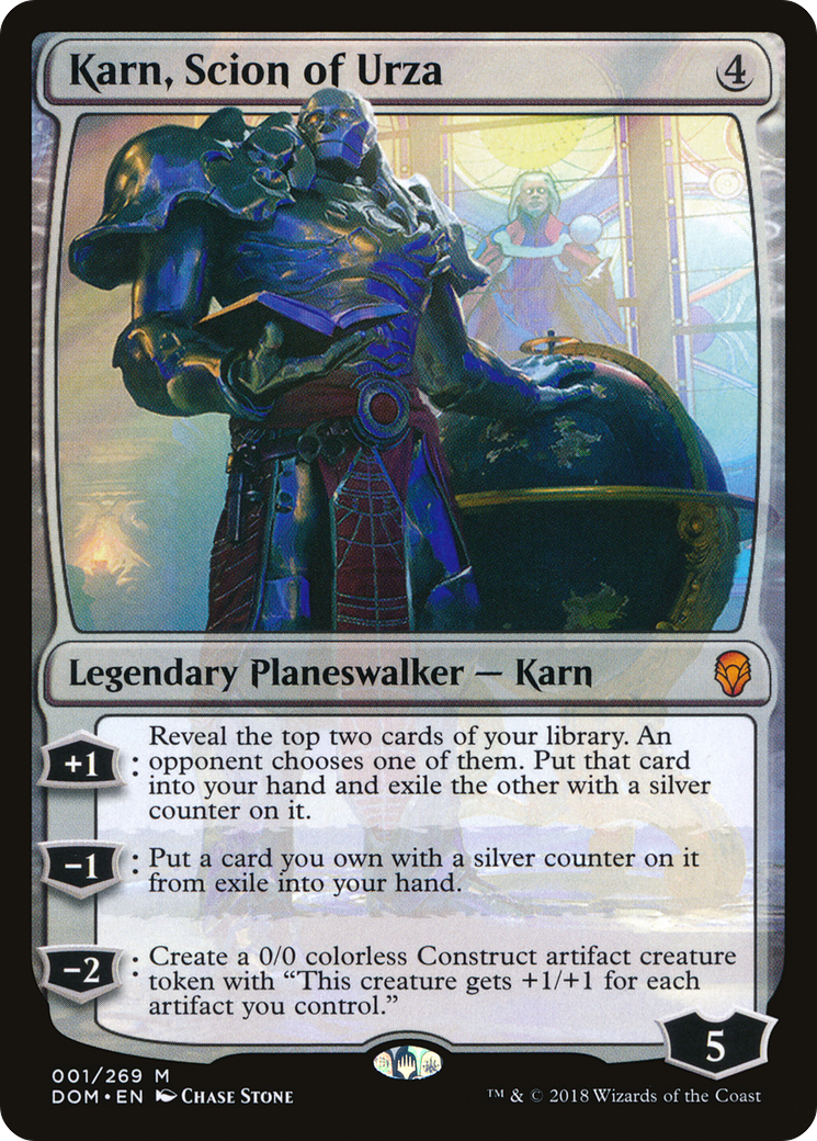 Karn, Scion of Urza (DOM-001)  Foil - Dominaria