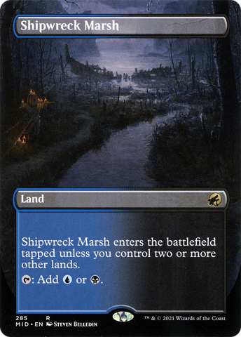 Shipwreck Marsh (Borderless) (MID-285)  - Innistrad: Midnight Hunt