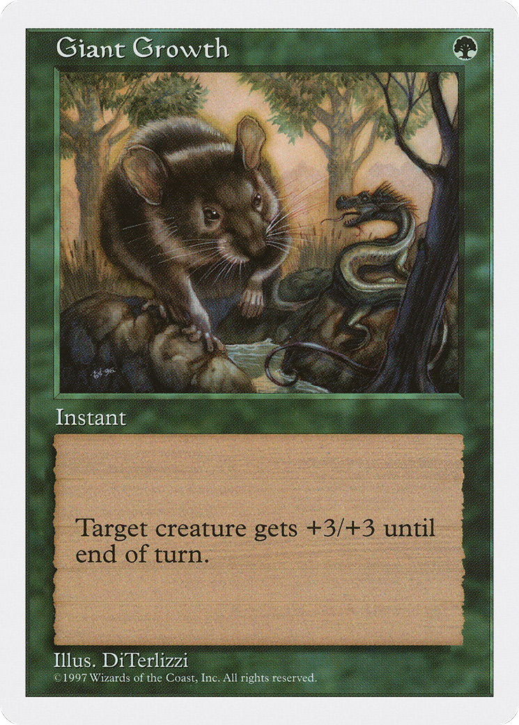 Giant Growth (5ED-161)  - Fifth Edition
