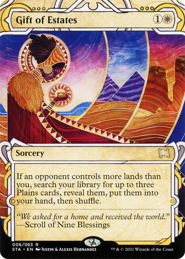 Gift of Estates (STA-006)  Foil - Strixhaven Mystical Archive: (Showcase) (Borderless)