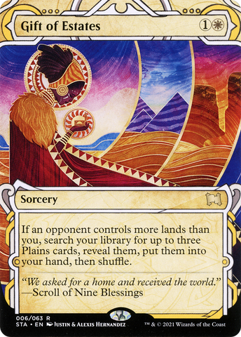 Gift of Estates (STA-006)  - Strixhaven Mystical Archive: (Showcase) (Borderless)