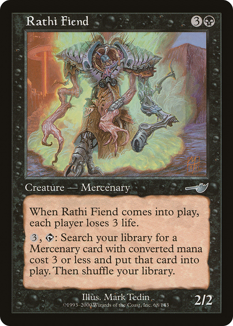 Rathi Fiend (NMS-068)  Foil - Nemesis