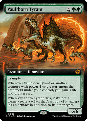 Vaultborn Tyrant (Extended Art) (BIG-085)  Foil - The Big Score: (Extended Art)