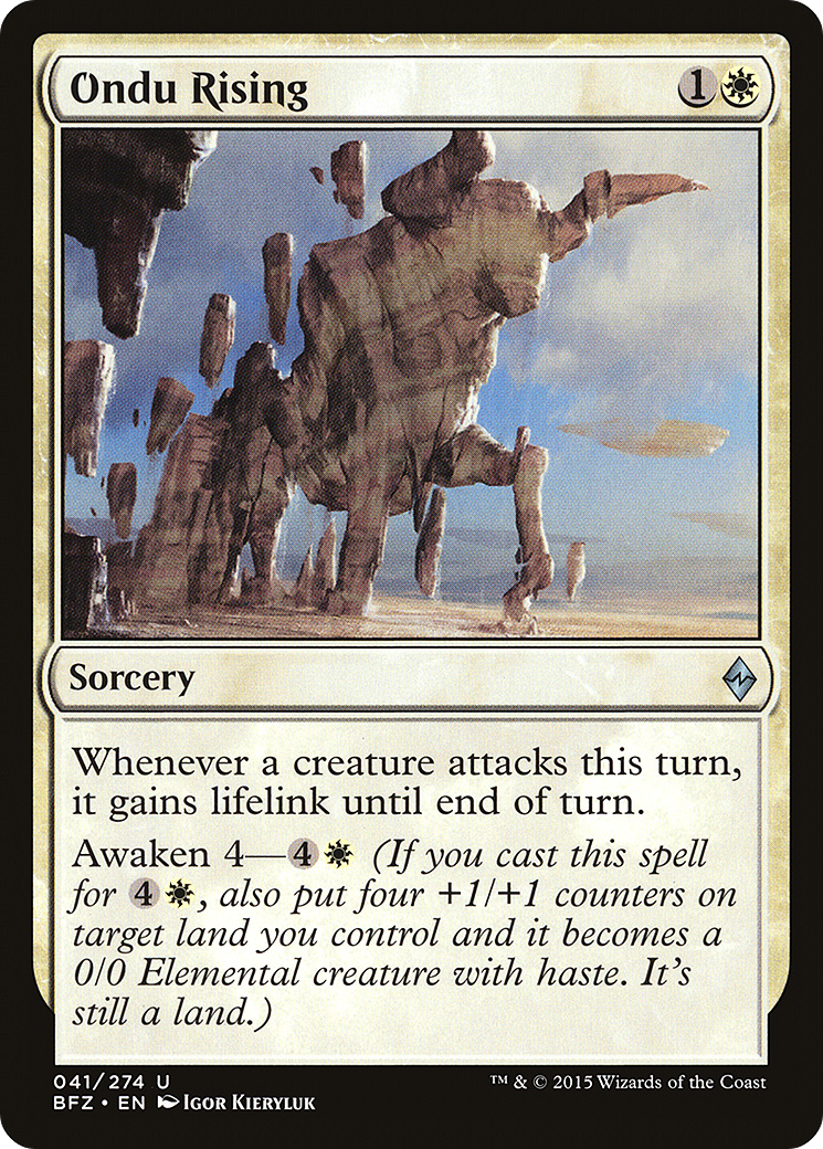 Ondu Rising (BFZ-041)  - Battle for Zendikar