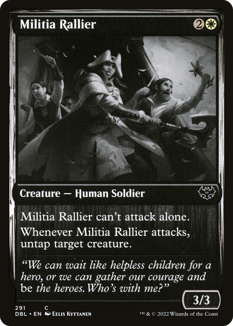 Militia Rallier (DBL-291)  Foil - Innistrad: Double Feature