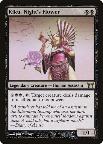 Kiku, Night's Flower (CHK-121)  Foil - Champions of Kamigawa