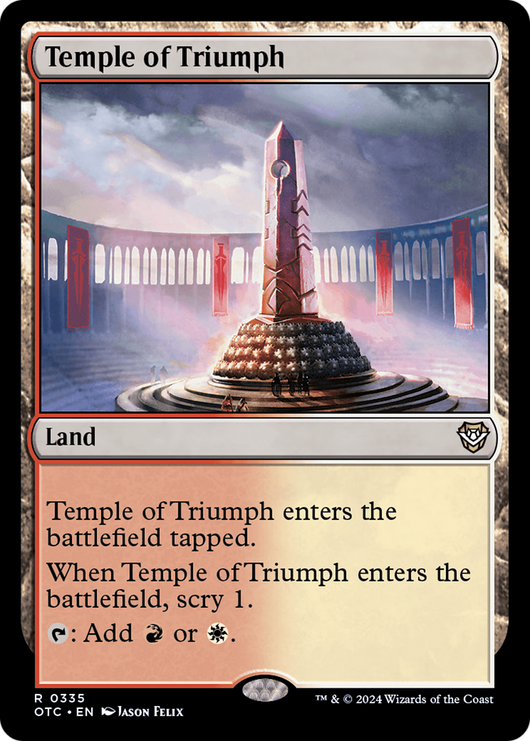 Temple of Triumph (OTC-335)  - Outlaws of Thunder Junction Commander