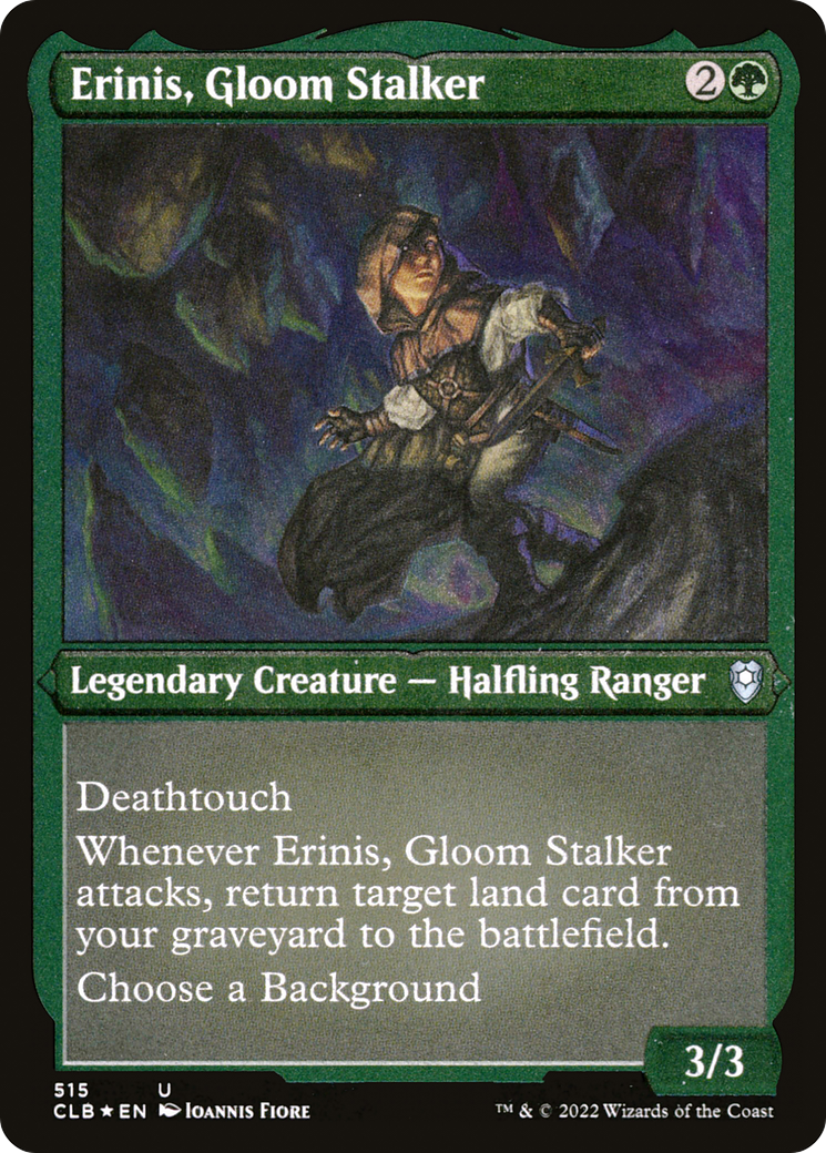 Erinis, Gloom Stalker (CLB-515)  Etched Foil - Commander Legends: Battle for Baldur's Gate