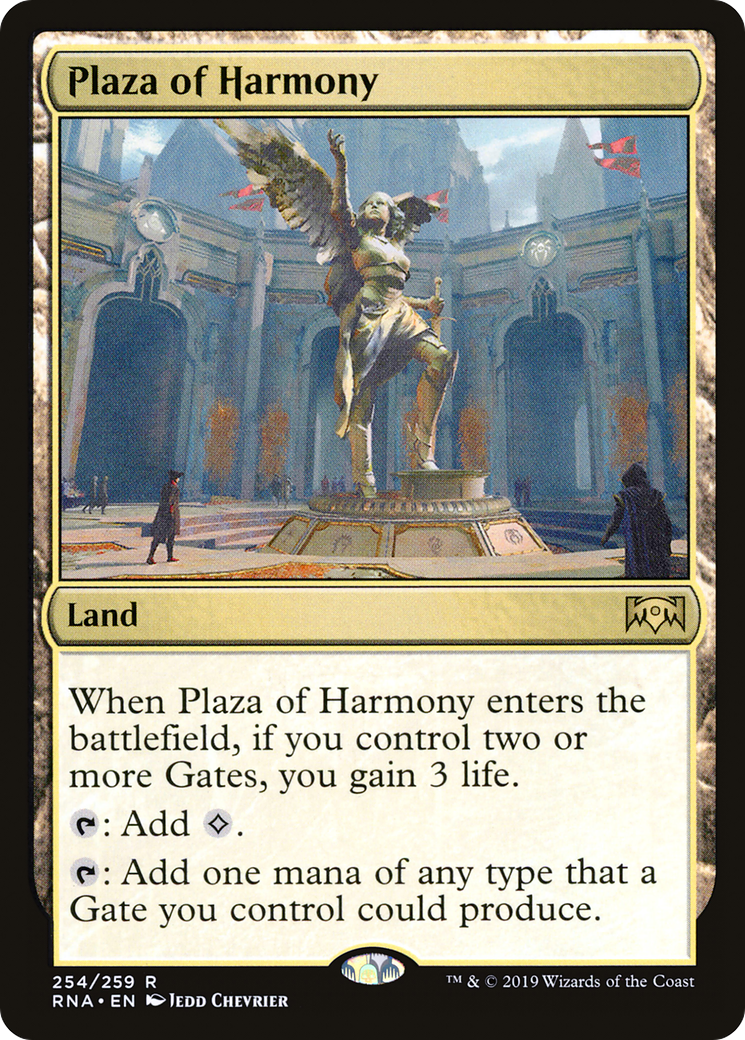 Plaza of Harmony (RNA-254)  - Ravnica Allegiance