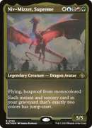 Niv-Mizzet, Supreme (MAT-140)  Etched Foil - March of the Machine: The Aftermath