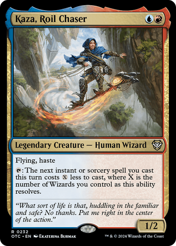 Kaza, Roil Chaser (OTC-232)  - Outlaws of Thunder Junction Commander