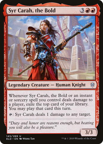 Syr Carah, the Bold (ELD-145)  Foil - Throne of Eldraine