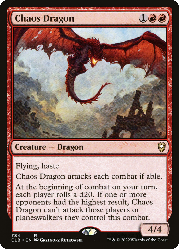 Chaos Dragon (CLB-784)  - Commander Legends: Battle for Baldur's Gate