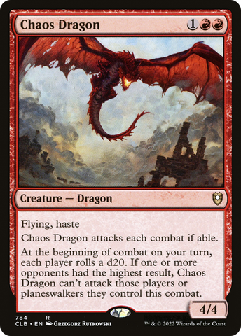 Chaos Dragon (CLB-784)  - Commander Legends: Battle for Baldur's Gate
