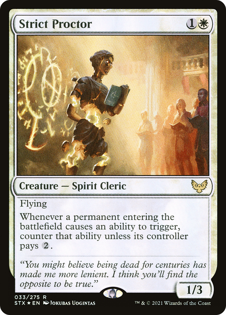Strict Proctor (STX-33★)  Foil - Strixhaven: School of Mages