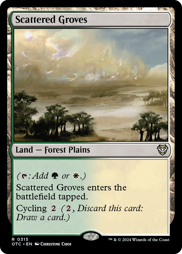 Scattered Groves (OTC-315)  - Outlaws of Thunder Junction Commander